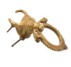 Brass Nandi Door KnockerTowel Hanger