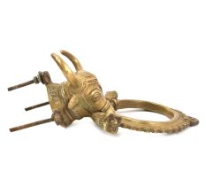 Brass Nandi Door KnockerTowel Hanger