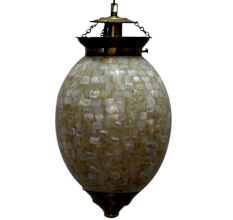 Shell Oval Shape Glass Ceiling Lamps