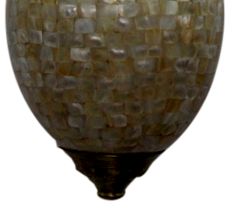 Shell Oval Shape Glass Ceiling Lamps