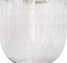 U Shape Clear Cut Glass Ceiling Lamp