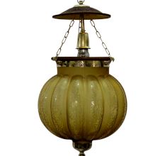 Yellow Melon Ceiling Lamp