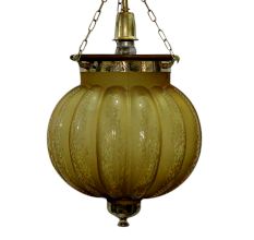 Yellow Melon Ceiling Lamp