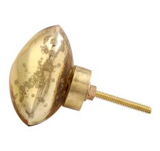Antique Golden Heart Mercury Glass Dresser Knob Online