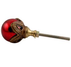 Antique Red Round Glass Dresser Knobs Online