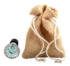 Water Paneled Sides Glass Wine Stopper