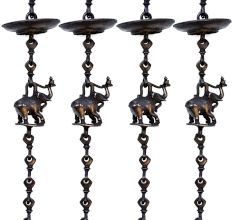Swing Chain Set Handicrafted Decorative Brass Jhula Chain(Set Of 4 Pieces)