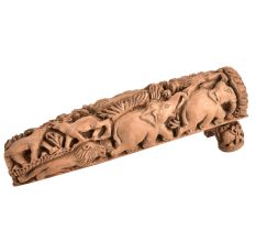 Carved Wooden Elephants with Stand Collectable