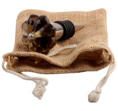 Smoky Melon Glass Wine Stopper