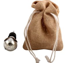 Antique Silver Round Glass Wine Stopper