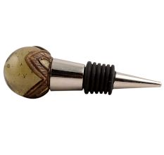 Antique Smoky Bubble Glass Wine Stopper