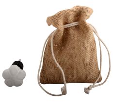 White Flower Ceramic Wine Stopper