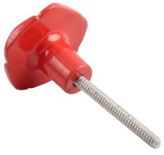 Red Flower Metal Knobs 