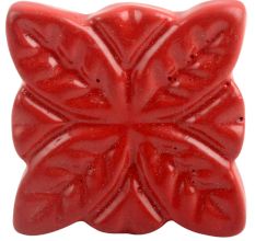 Red Four Leaf Metal Knobs
