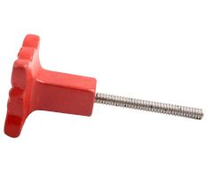 Red Four Leaf Metal Knobs