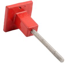 Red Popular Square Metal Knobs 