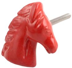 Red Horse Metal Knobs 