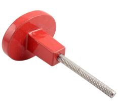Red Oval Flower Metal Knobs 