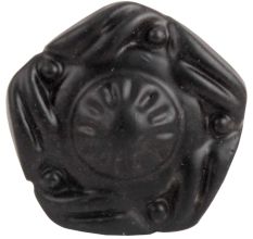 Black Flower Metal Knobs