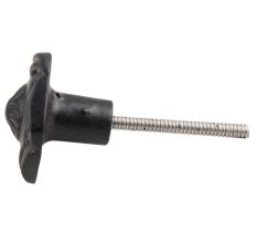 Black Flower Metal Knobs