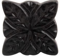 Black Four Leaf Metal Knobs