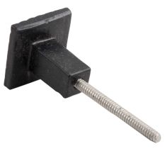 Black Popular Square Metal Knobs