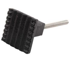 Black Square Border Metal Knobs