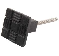 Black Square Metal Knobs