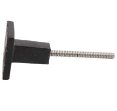 Black Square Metal Knobs