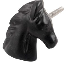 Black Horse Metal Knobs