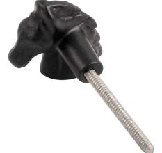 Black Horse Metal Knobs