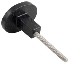 Black Oval Flower Metal Knobs