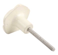 Cream Flower Metal Knobs