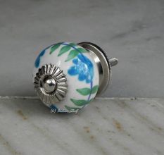 Blue Flower Knob