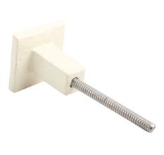 Cream Popular Square Metal Knobs