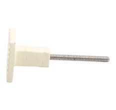 Cream Square Border Metal Knobs