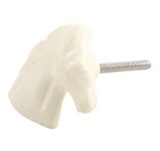 Cream Horse Metal Knobs