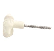 Cream Horse Metal Knobs
