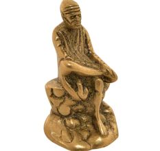 Brass Sitting Shirdi Sai Baba Statue