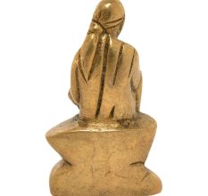 Brass Sitting Shirdi Sai Baba Statue