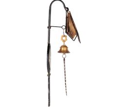 Mango Wood Wrought Iron & Wood Door Bell