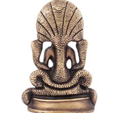 Buddha in Meditation with Protective Naga Snake Statue