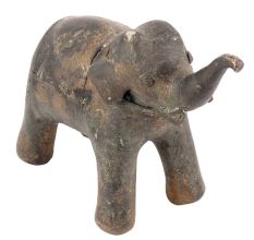 Old Brass Elephant Statue