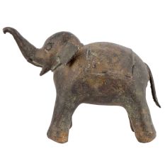 Old Brass Elephant Statue