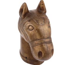 Vintage Brass Horse Head 13 inches