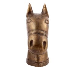 Vintage Brass Horse Head 13 inches