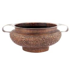 Copper Urli Pot Embossed 14.96 inches