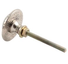 Grey Wheel Floral Glass and Metal Drawer Knobs Online