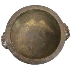 Brass Chinese Pot Protruding Dragon Face