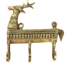 Brass 3 Hooks Deer with a Small Tail